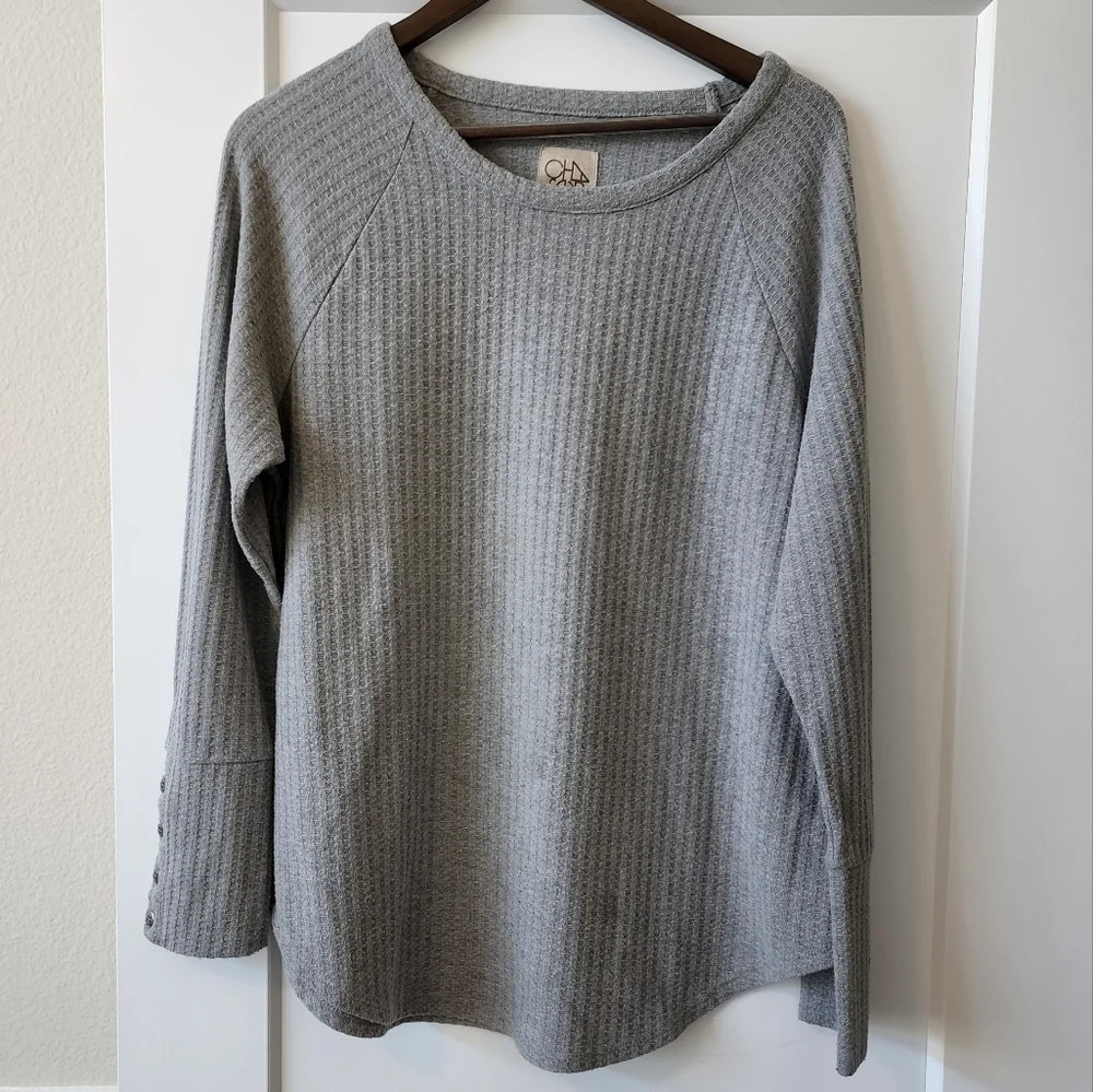 Chaser waffle knit sweater